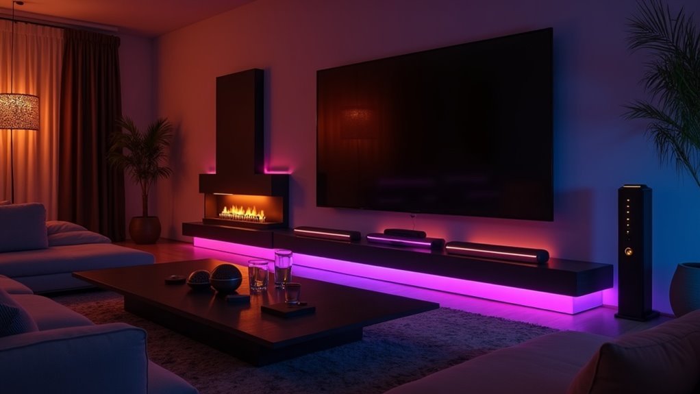 soundbar lights for enhancement