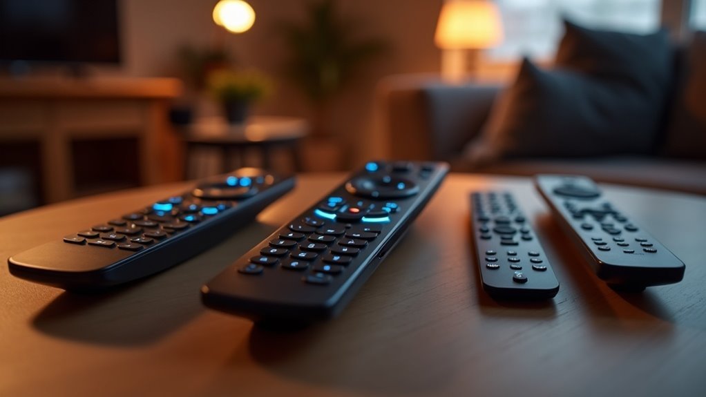 voice remotes with backlighting